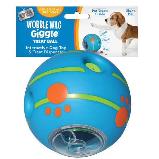 Wobble Wag Fun Ball - Interactive Giggle Dog Toy & Treat Dispenser